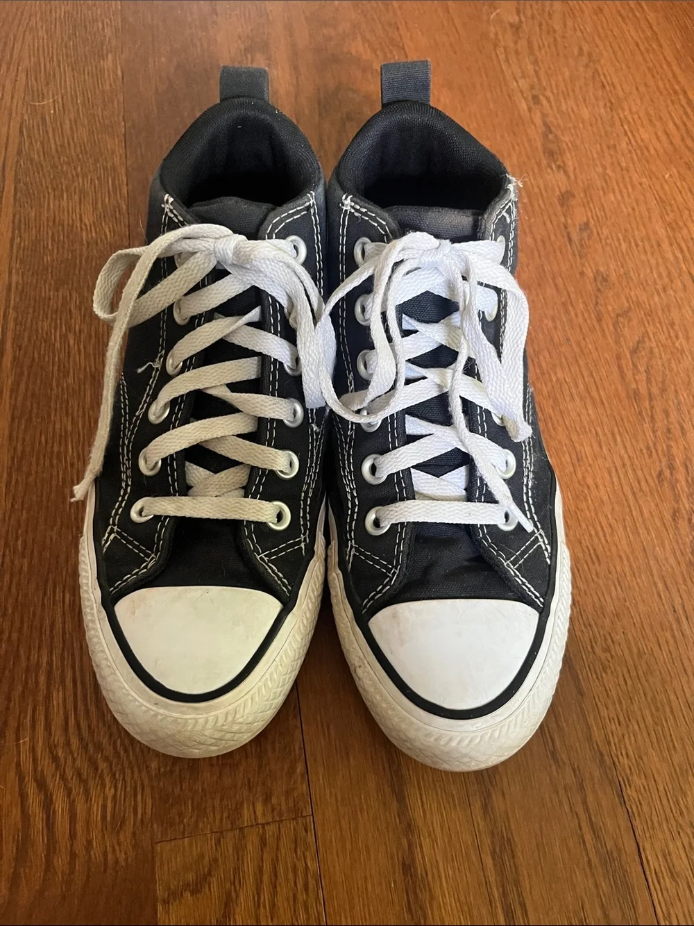 Converse High Top Sneakers in Black and White